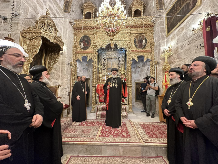 قداسة البطريرك مار اغناطيوس افرام الثاني في دير مار مرقس البطريركي في القدس