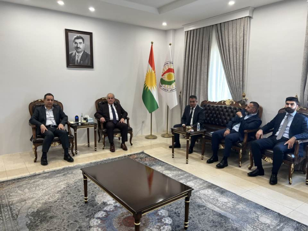 السكرتير العام لحزب بيت نهرين الديمقراطي يزور مدير اسايش اربيل