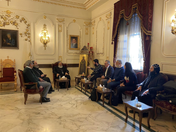 استقبال البطريرك مار اغناطيوس أفرام الثاني وفداً من مؤسسة ملح الارض