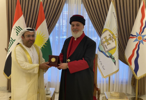 استقبال البطريرك مار آوا الثالث القنصل العام لدولة الامارات العربية المتحدة في أربيل