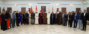 استقبال البطريرك مار آوا الثالث وفد مشارك في ملتقى الحوار لتعزيز المفاهيم ىالوطنية