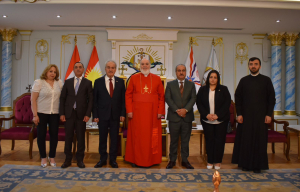 حزب بيت نهرين الديمقراطي يلتقي قداسة البطريرك مار اوا الثالث