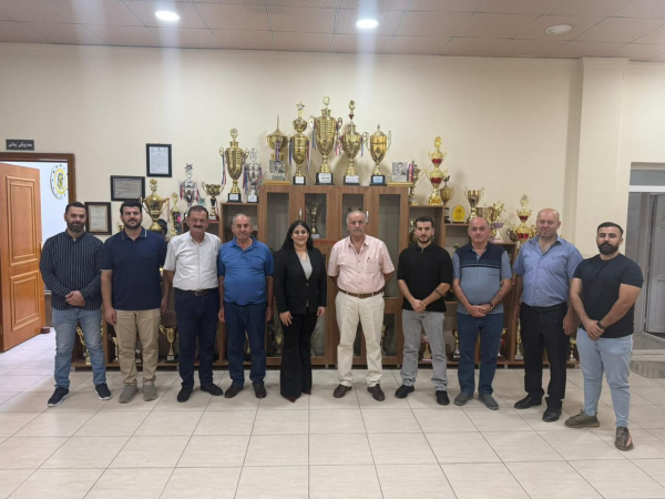 فرع دهوك لحزب بيت نهرين يهنئ نادي سنحاريب