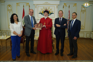 البطريرك مار آوا الثالث يستقبل الأمين العام لجمعية الكتاب المقدس في الشرق الأوسط
