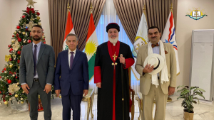 استقبال البطريرك مار آوا الثالث السفير اليوناني الجديد في العراق